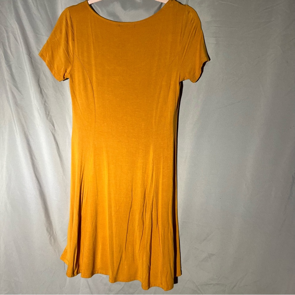 Yellow skater dress